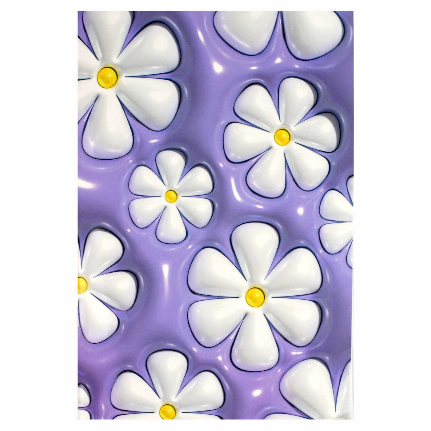 Записная книжка 32л кл софт тач 3D-ромашки 70431 Феникс