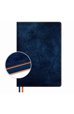 Ежедневник полудат А5 цвсрез исккожа син/оранж Тиволи делавэ 70632 Феникс