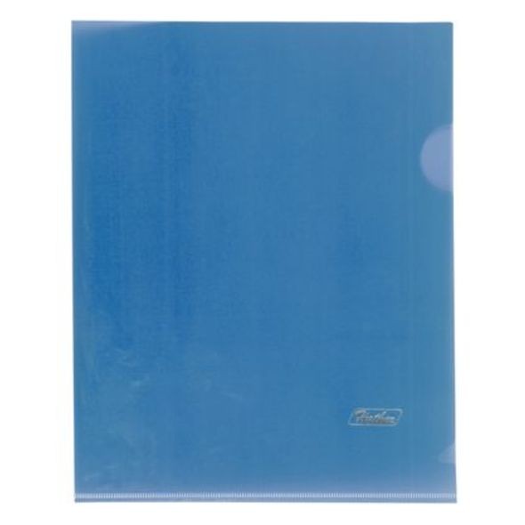 Папка-Уголок Пластиковая А5ф Hatber 180мкм Синяя (без ед штрихкода)