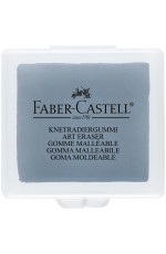 Ластик-клячка Faber-Castell, формопласт, 40*35*10мм, серый, пластик. контейнер