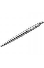 Ручка шариковая Parker Jotter Stainless Steel CT синяя, 1,0мм, кнопочн., подар. уп.