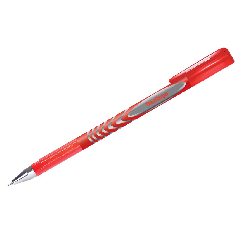 Ручка гелевая Berlingo G-Line красная, 0,5мм, игольчатый стержень