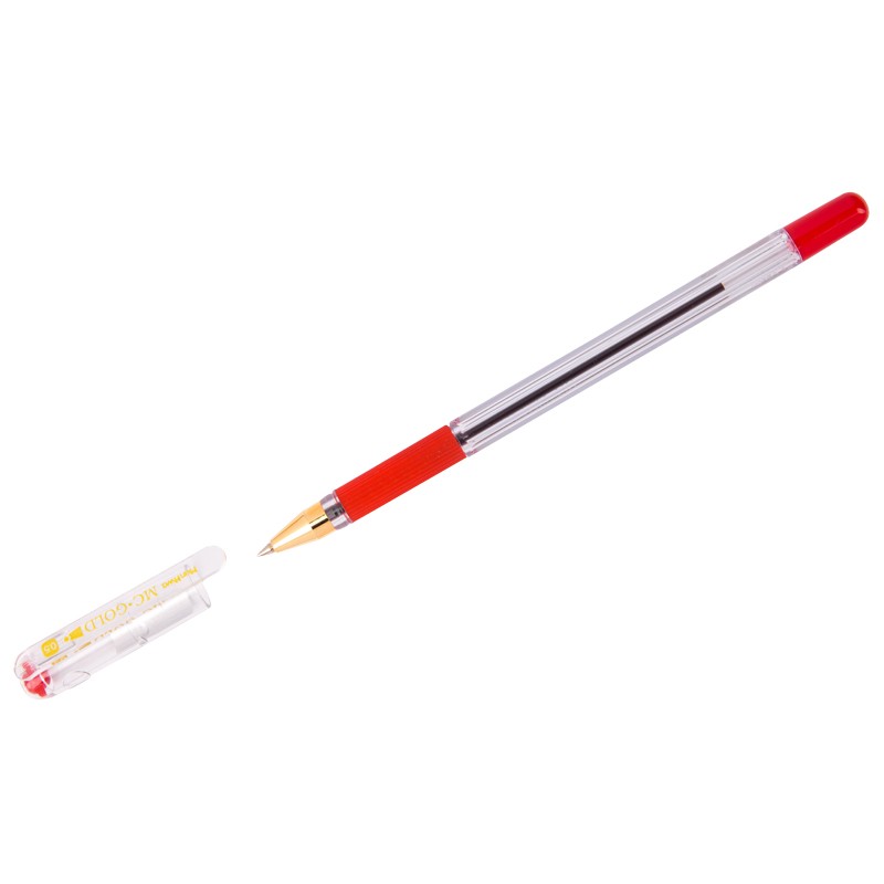 Ручка шариковая MunHwa MC Gold красная, 0,5мм, грип, штрих-код