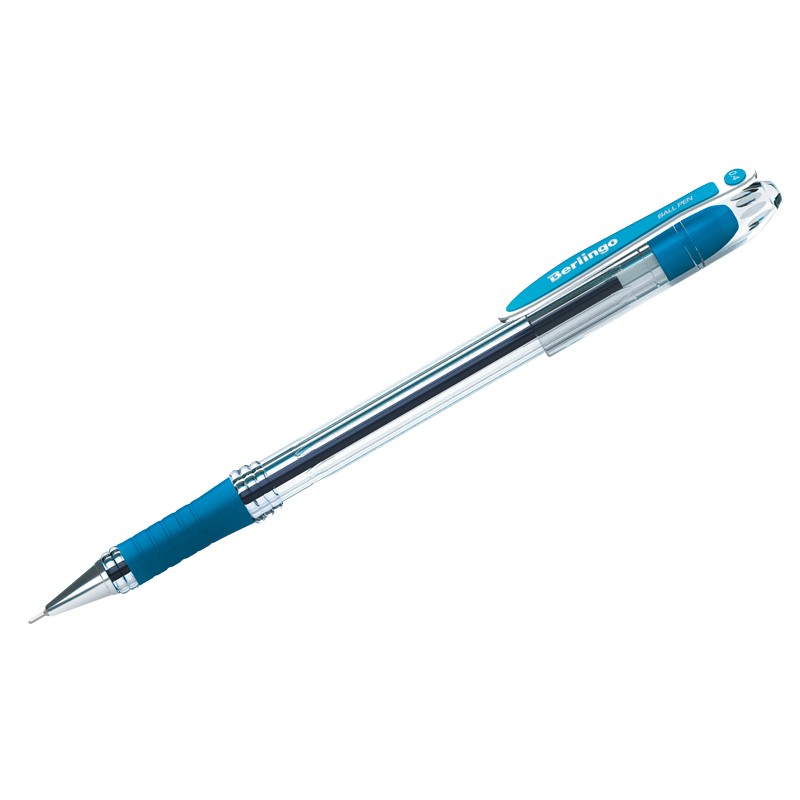 Ручка шариковая Berlingo I-10 синяя, 0,4мм, грип