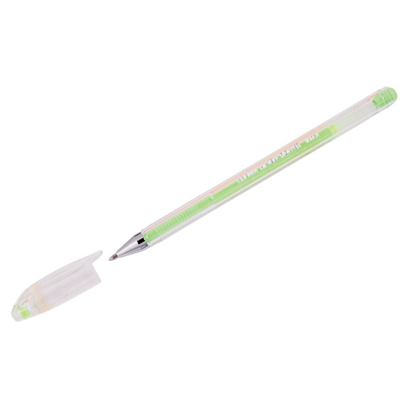 Ручка гелевая Crown Hi-Jell Pastel зеленая пастель, 0,8мм