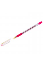 Ручка шариковая MunHwa MC Gold розовая, 0,5мм, грип, штрих-код