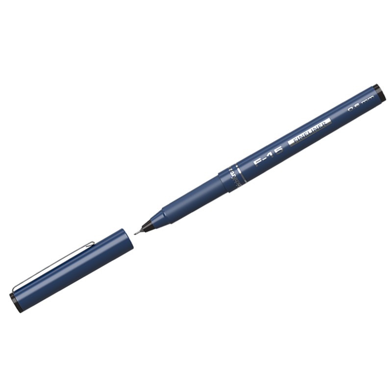 Ручка капиллярная Erich Krause F-15 черная, 0,6мм