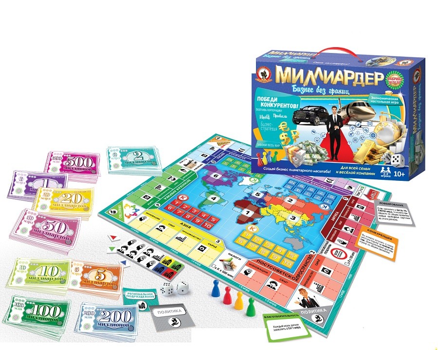 Игра экономическая в чемоданчике Миллиардер арт.3502 (Стиль)