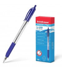ErichKrause® Ручка шариковая автом. Ultra Glide Technology U-29 синяя (поштучно) арт.33568