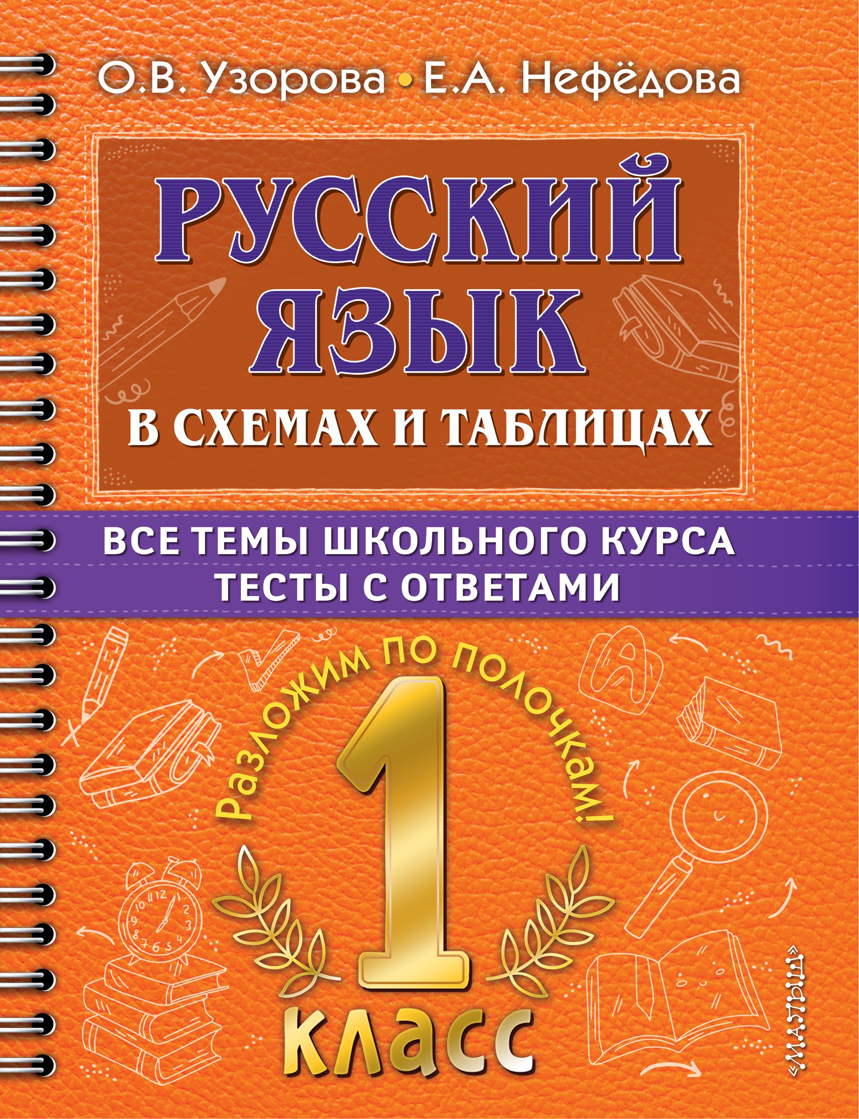 Русский язык в схемах и таблицах. Все темы школьного курса 1 класса с тестами.