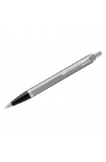 Ручка шариковая Parker IM Essential Stainless Steel CT синяя, 1,0мм, кнопочн., подарочная упаковка