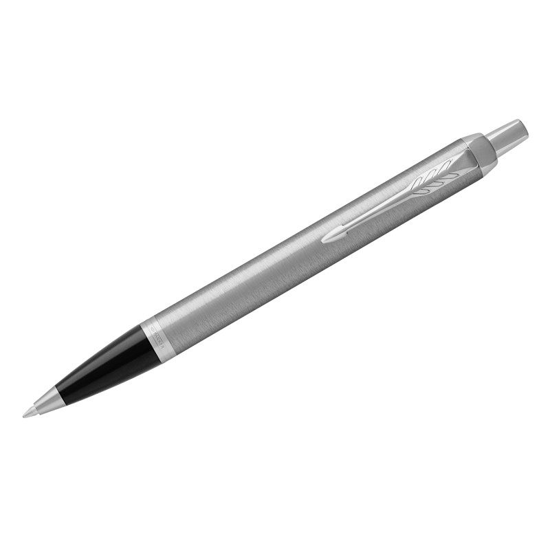 Ручка шариковая Parker IM Essential Stainless Steel CT синяя, 1,0мм, кнопочн., подарочная упаковка