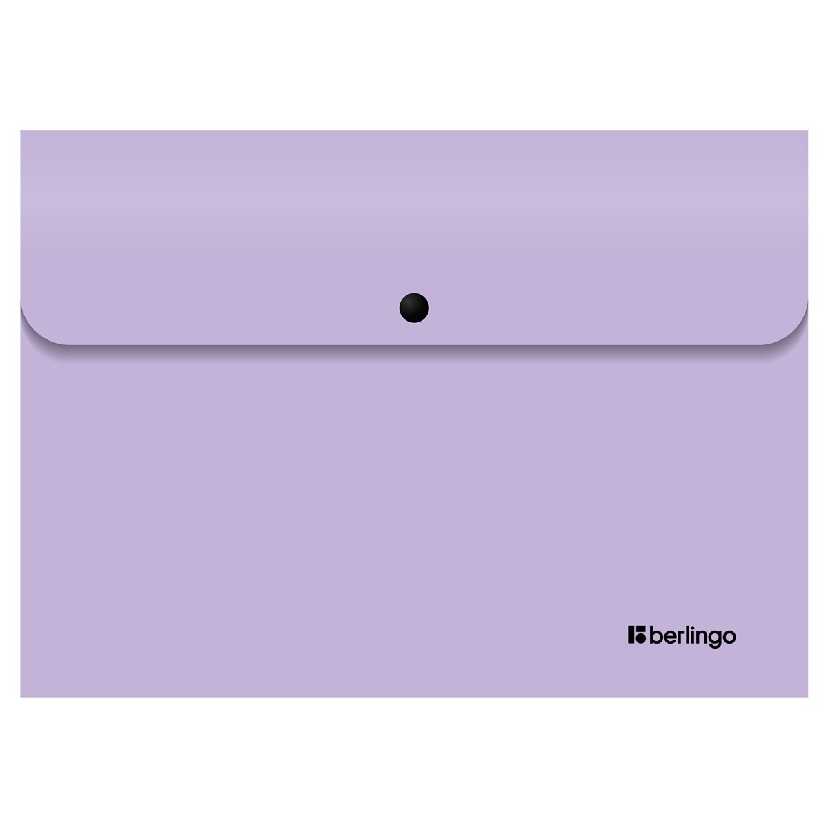 Папка-конверт на кнопке Berlingo Instinct А4, 330мкм, лаванда