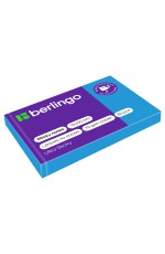 Самоклеящийся блок Berlingo Ultra Sticky, 50*75мм, 80л., синий неон