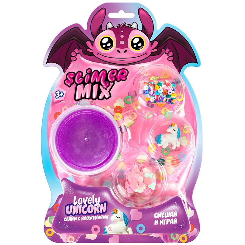 Игрушка Slimer Mix в наборе Lovely Unicorn 180г SR150