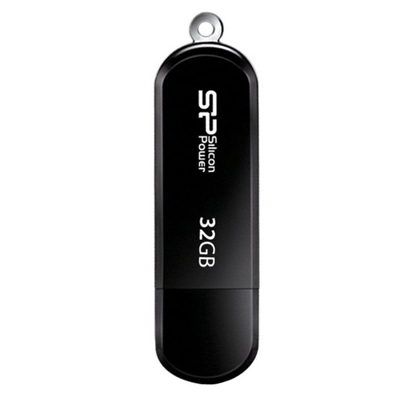 Память SiliconPower  Luxmini 322  32GB, USB2.0 Flash Drive, черный