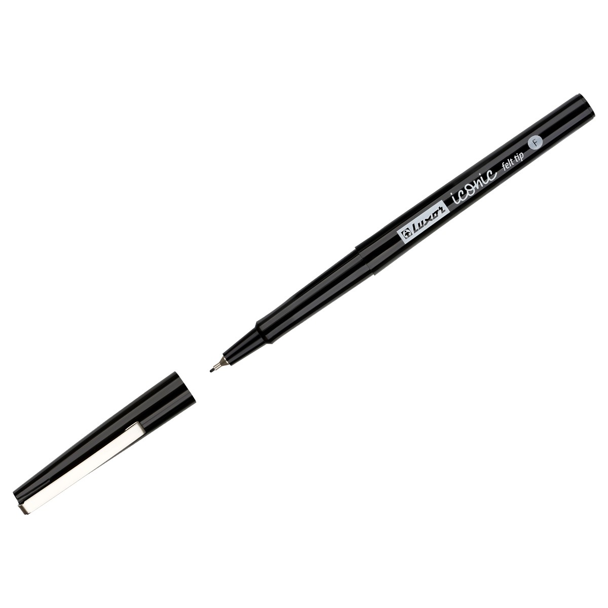 Ручка капиллярная Luxor Iconic F  черная, 0,5мм