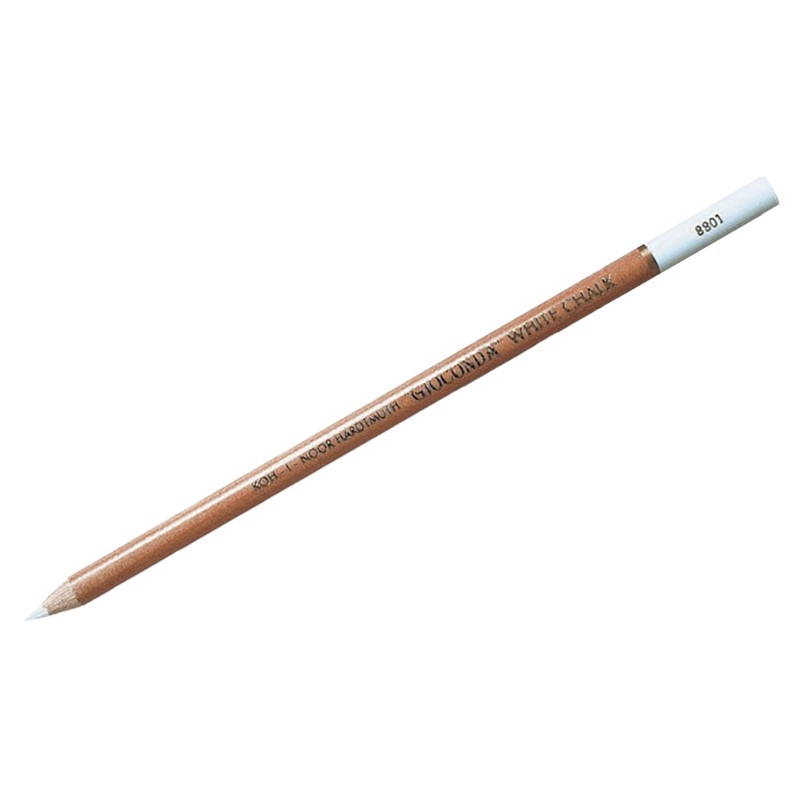 Мел художественный Koh-I-Noor Gioconda 8801, карандаш, белый, заточен.