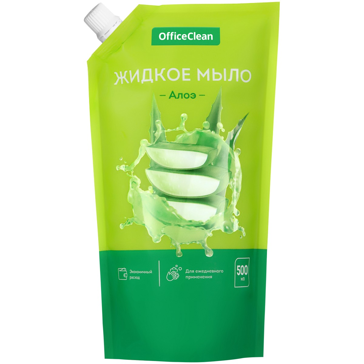 Мыло жидкое OfficeClean Алоэ, дой-пак, 500мл