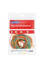 Банковская резинка  200г OfficeSpace, диаметр 60мм, ассорти, опп пакет с европодвесом