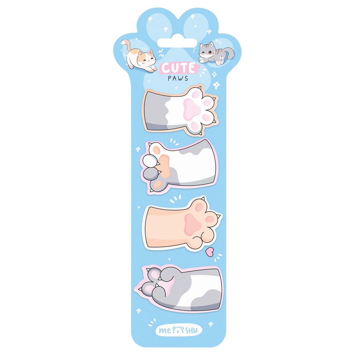 Флажки-закладки MESHU Cute Paws,  20л., европодвес