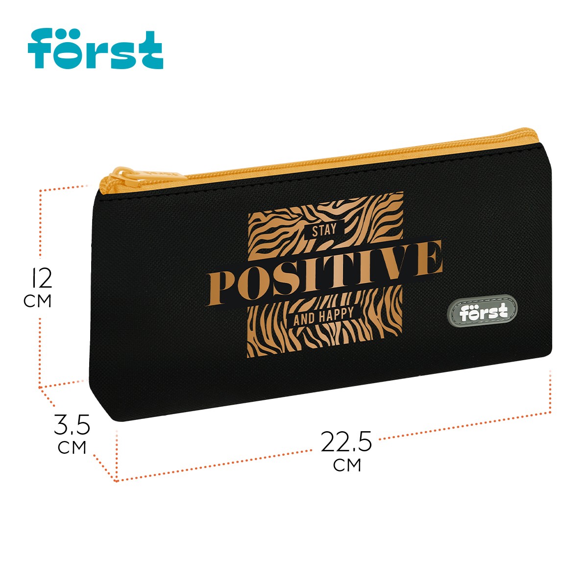Пенал мягкий 1 отделение, 225*120*35 Forst Positive, текстиль