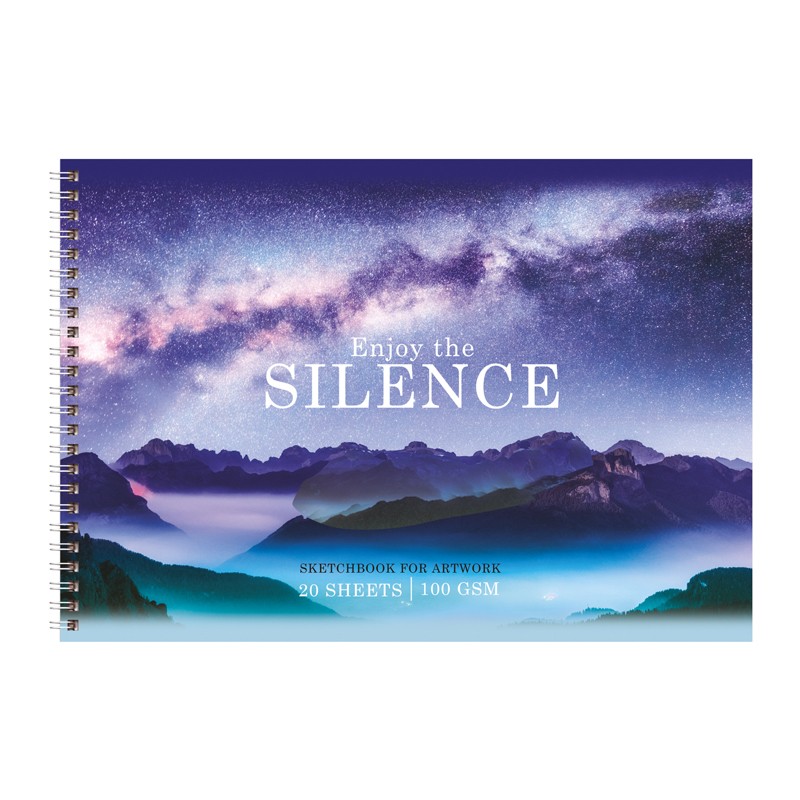 Альбом для рисования 20л., А4, на гребне BG Silence