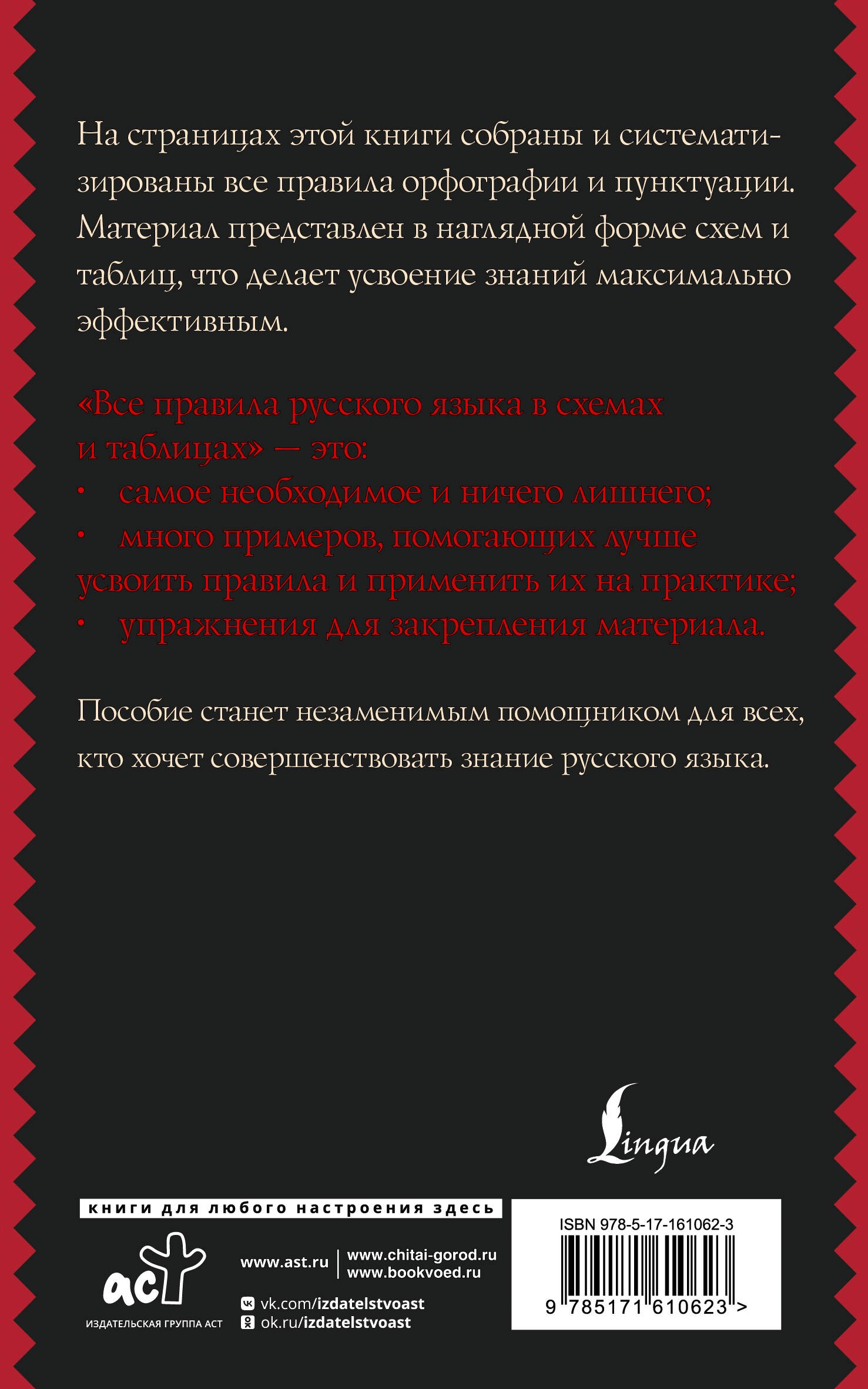 Все правила русского языка в схемах и таблицах