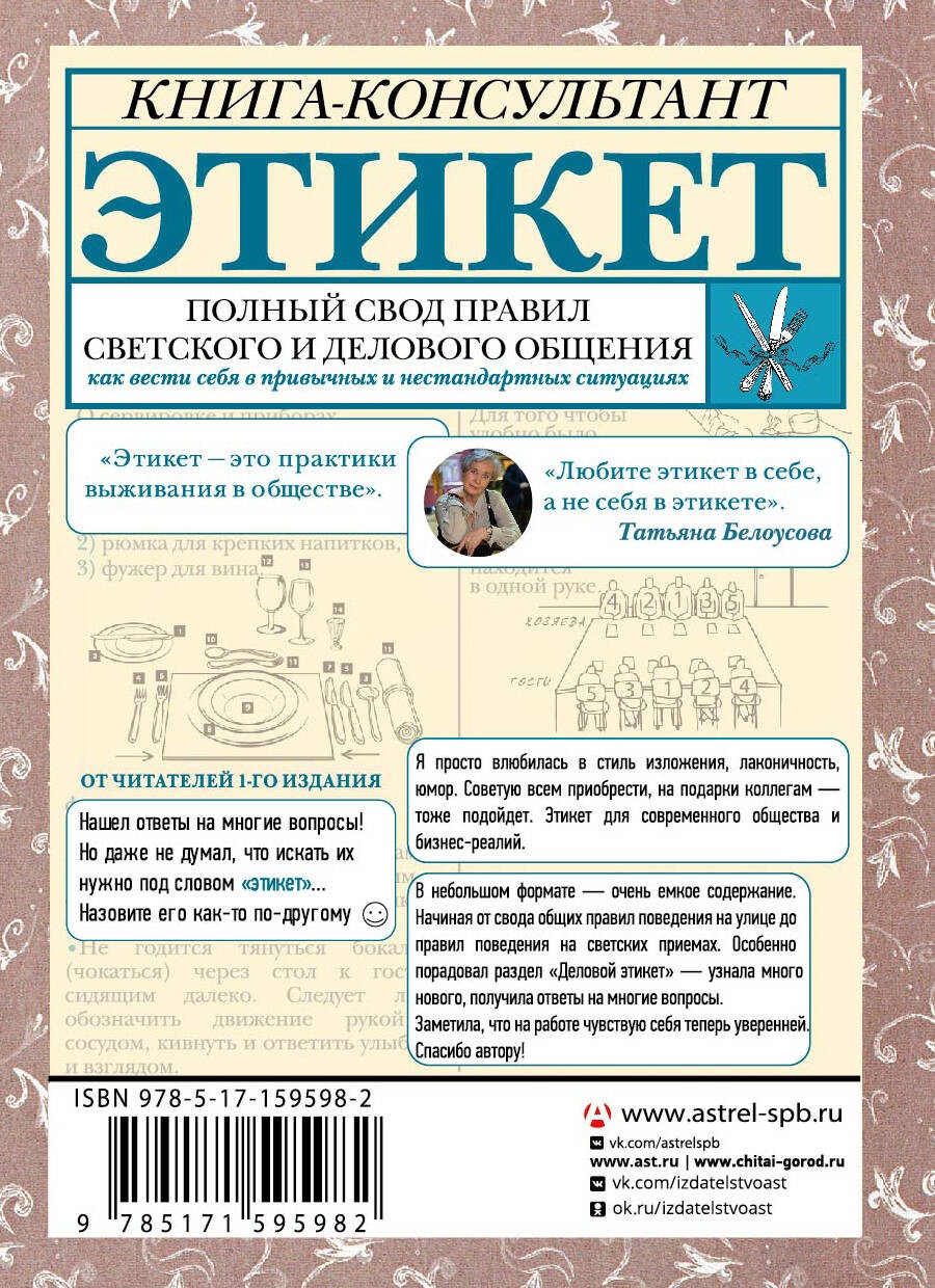Этикет: Полный свод правил светского и делового общения. Издание 2-е, дополненное