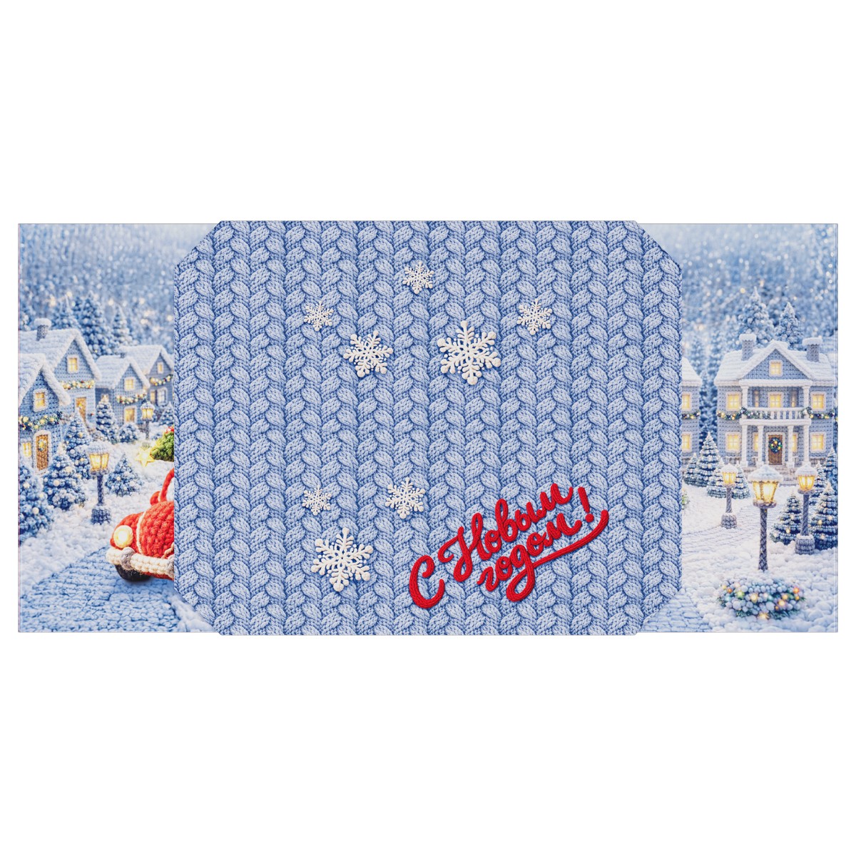 Коробка складная подарочная MESHU Время чудес, (28*28*28см), с лентой