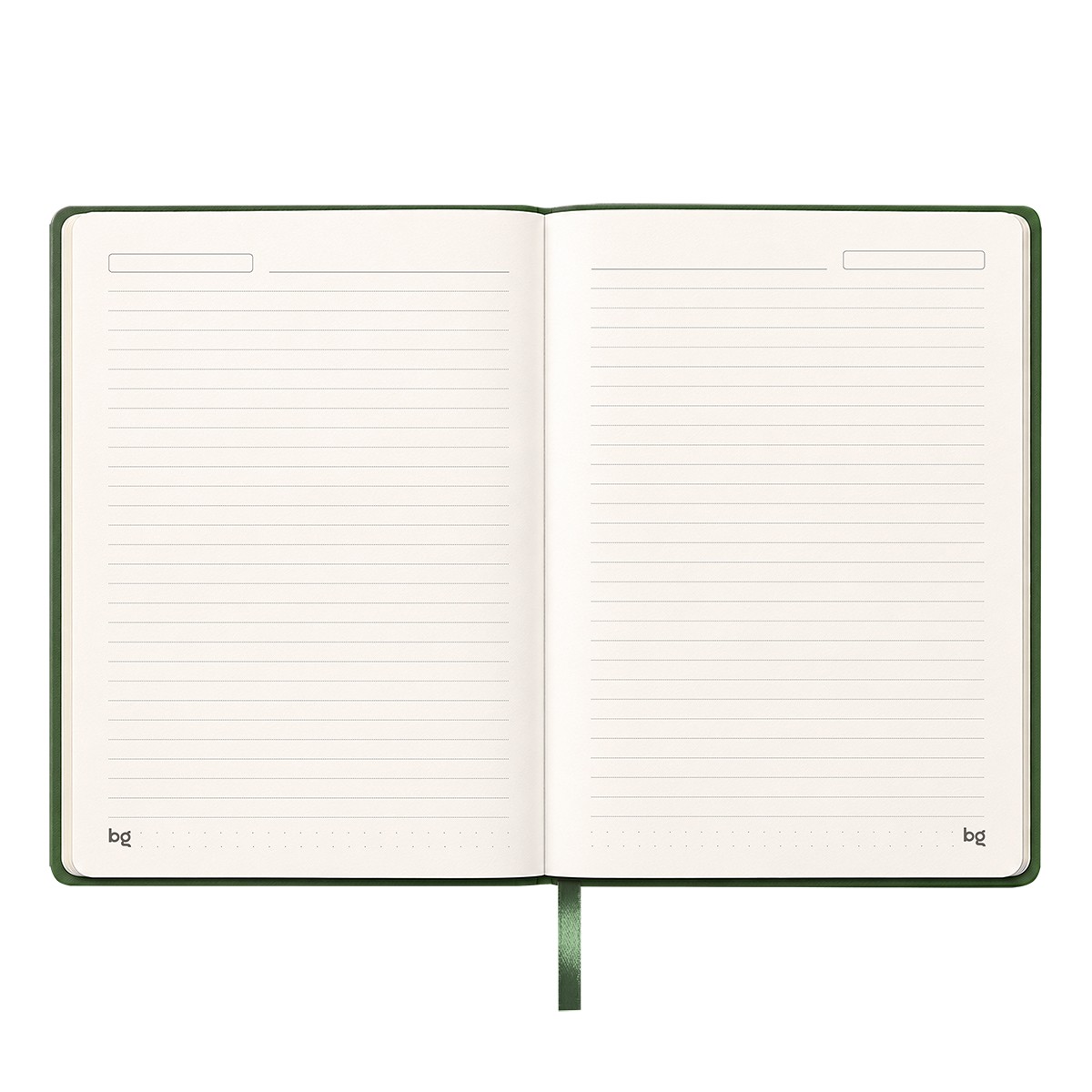 Записная книжка А5, 96л., BG Смыслы, кожзам, линия, зеленый