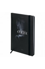 Записная книжка А5 96л кл твобл на рез Кофе 116325 Brauberg