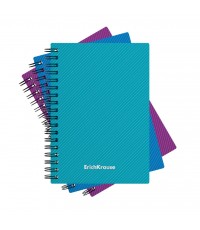 Записная книжка А6 80л кл спир пластобл Vivid 53143 Erich Krause