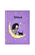 Записная книжка А6 48л лин твобл Девочка на Луне 61557 Феникс