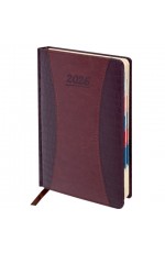 Ежедневник дат 2026 г А5 исккожа корич CombiContract 117487 Galant 