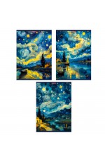 Тетрадь А4 96л лин Звёздный пейзаж 15517/3 Полиграф Принт