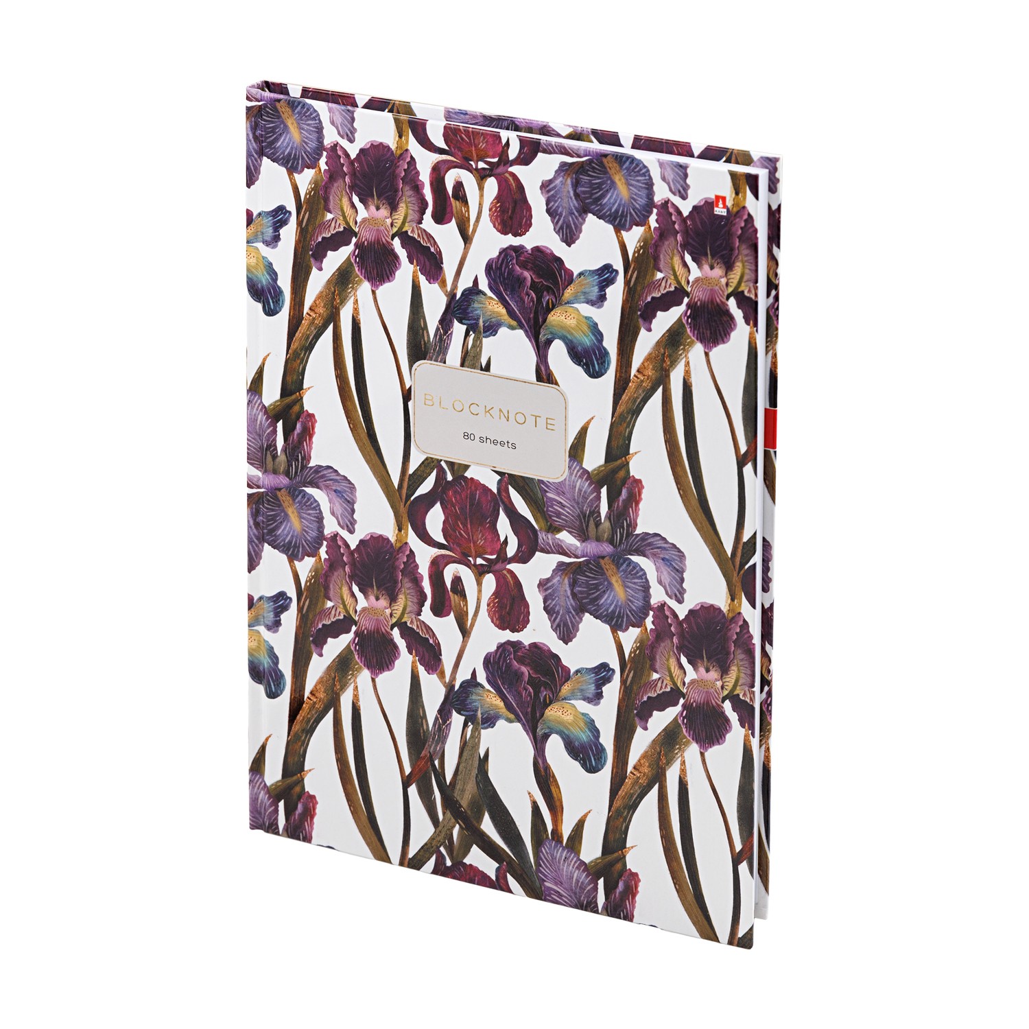 Тетрадь А4 80л кл твобл Flora Ирисы 3-80-060/20 Bruno Visconti