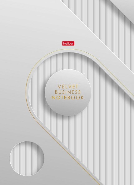 Тетрадь 160л кл А4 твобл 5цв блок Velvet style_ white 35518 Хатбер