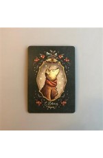 Открытка НГ Мечтающий пёсик