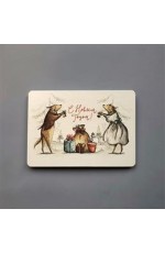 Открытка НГ Собачки с колокольчиками