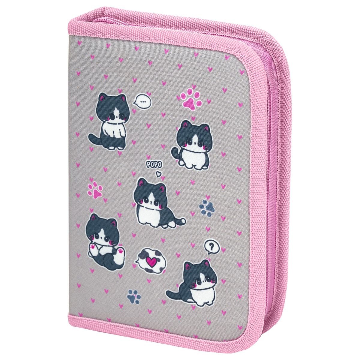 Пенал 1отд Cat patches 272327 Brauberg