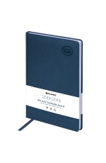 Ежедневник дат 2026г А4 исккожа синий Favorite 117241 Brauberg