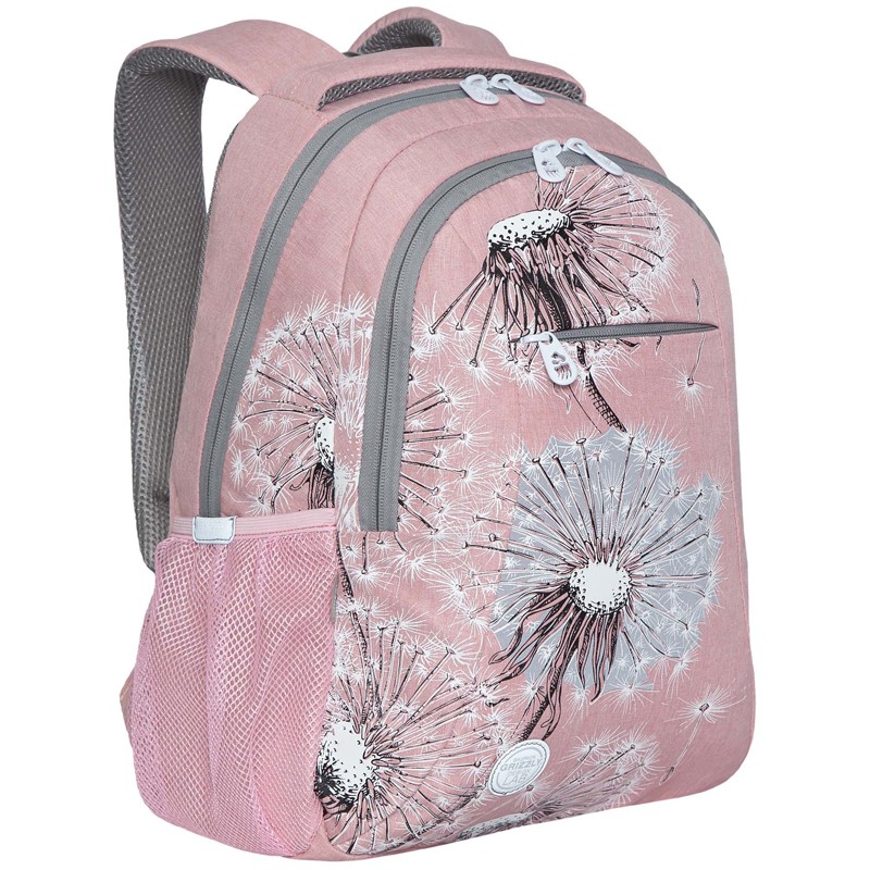 Рюкзак молодежный розовый RD-242-1/2 Grizzly