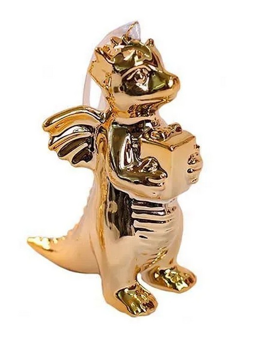 Новогоднее украшение фарфор Дракончик золотой 91616 Феникс-Презент