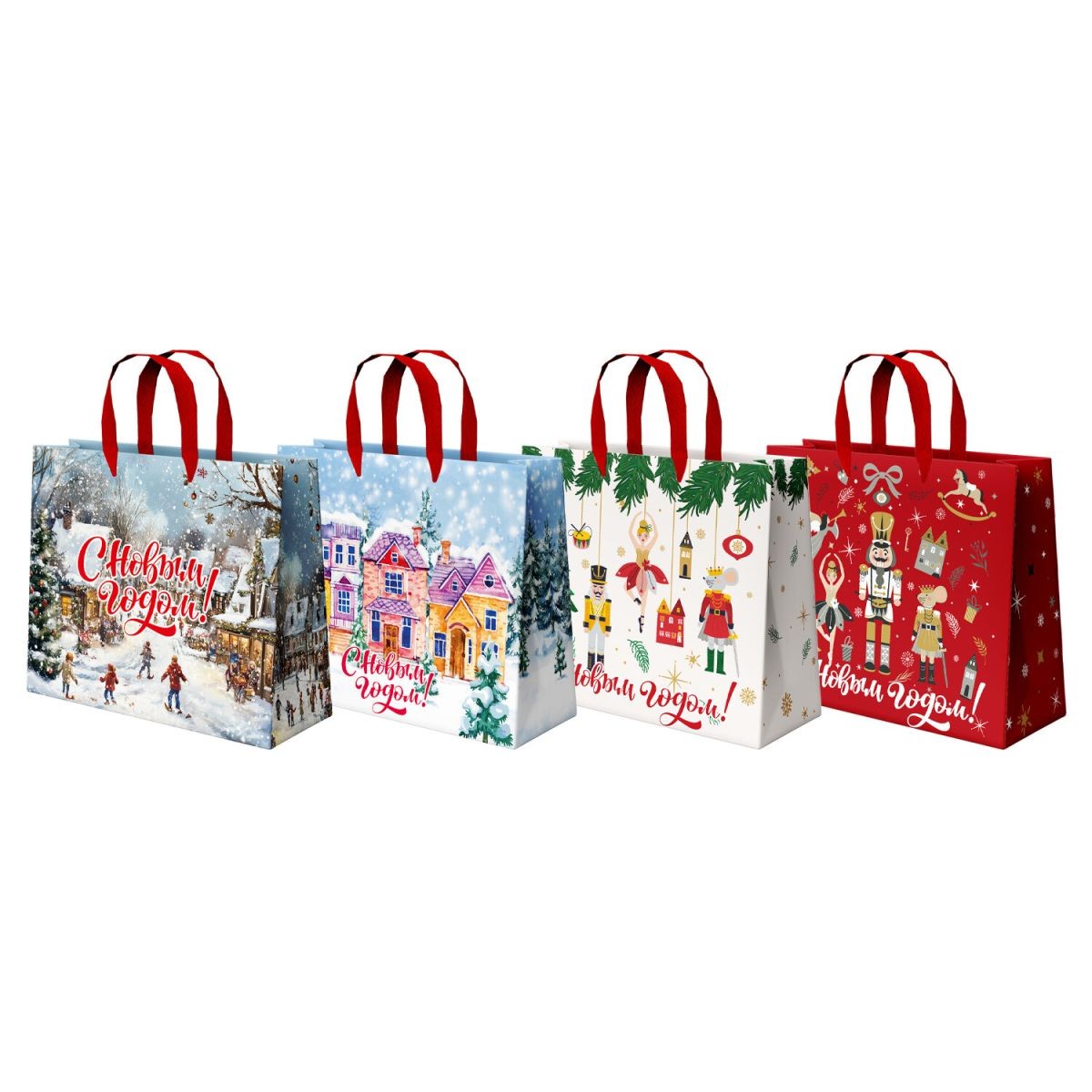 Пакет подар бум 26*32*13см НГ Зимняя страна чудес 592443 Золотая сказка