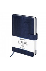 Ежедневник дат 2026г А5 магн заст исккожа синий Legend 117067 Brauberg