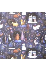 Бумага упак 70*100см бум НГ Зима 1083723