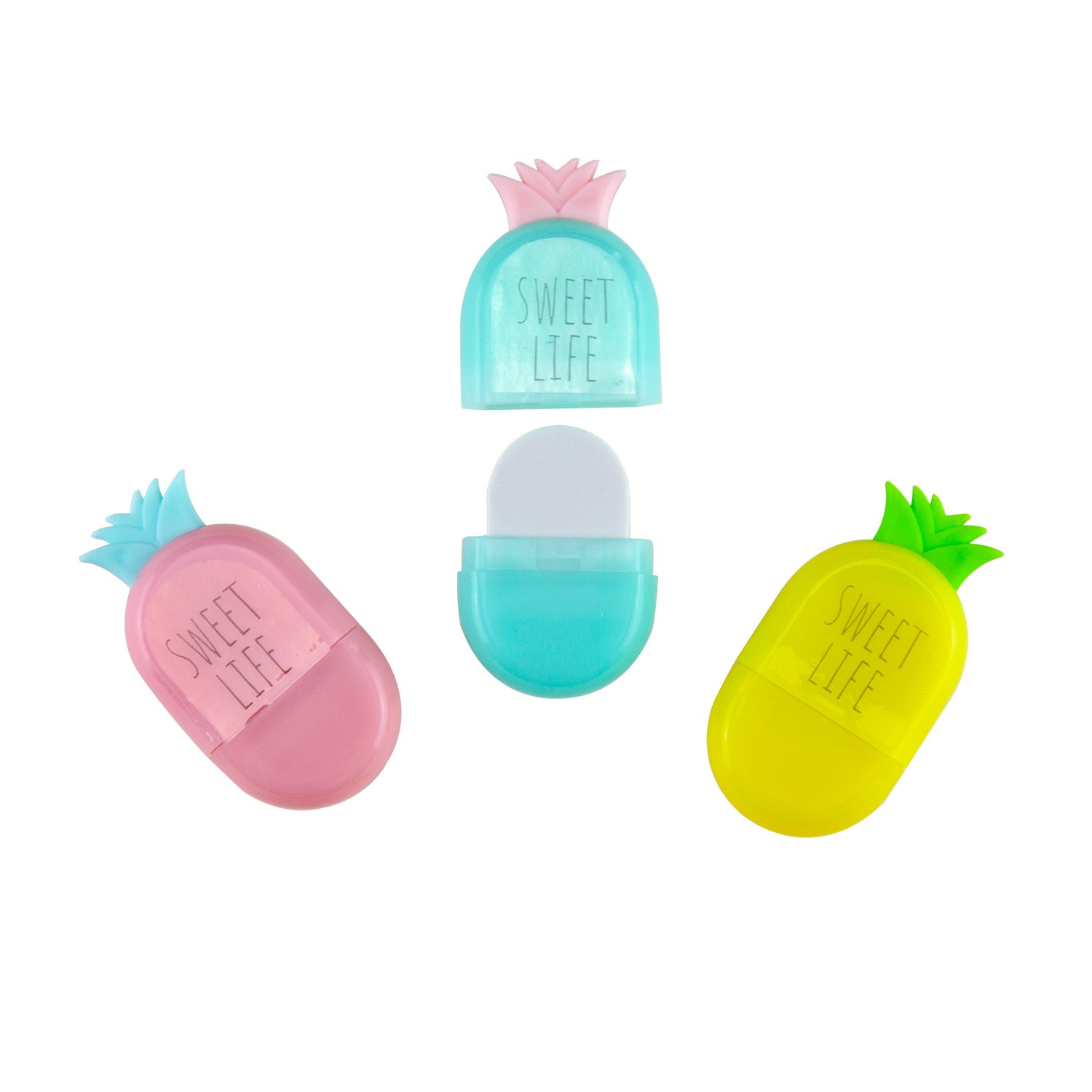 Ластик пластфутляр Ананасик 42-0031 Bruno Visconti