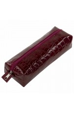 Пенал-косметичка бордо Кроко 270849 Brauberg