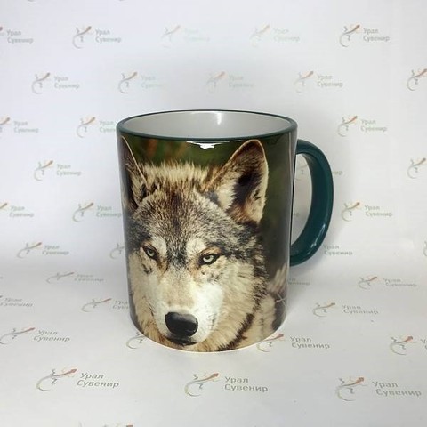Кружка Урал Волк №0027